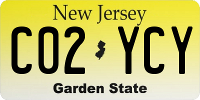 NJ license plate C02YCY