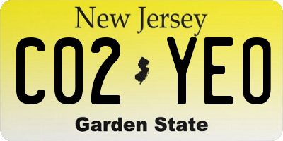 NJ license plate C02YEO