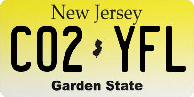 NJ license plate C02YFL