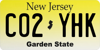 NJ license plate C02YHK