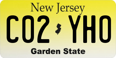 NJ license plate C02YHO