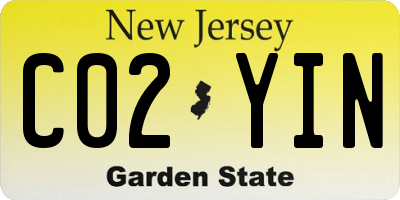 NJ license plate C02YIN