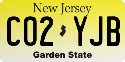 NJ license plate C02YJB
