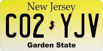 NJ license plate C02YJV