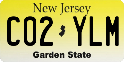 NJ license plate C02YLM