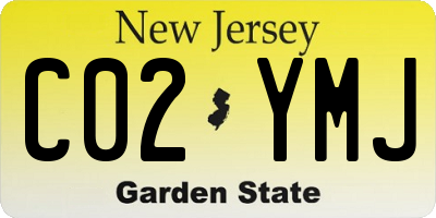 NJ license plate C02YMJ