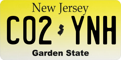 NJ license plate C02YNH