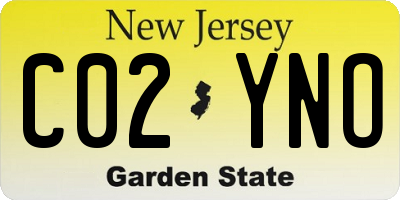 NJ license plate C02YNO