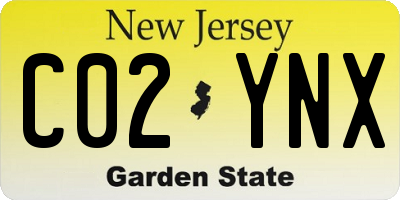 NJ license plate C02YNX