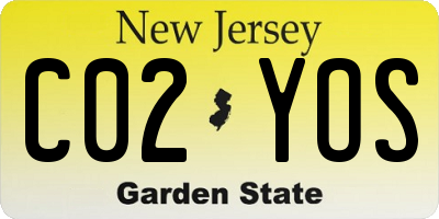 NJ license plate C02YOS