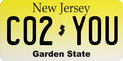 NJ license plate C02YOU