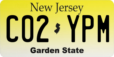 NJ license plate C02YPM