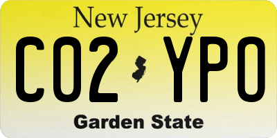 NJ license plate C02YPO