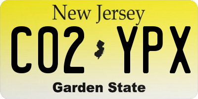 NJ license plate C02YPX