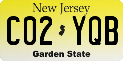 NJ license plate C02YQB