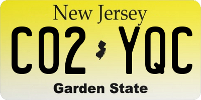 NJ license plate C02YQC
