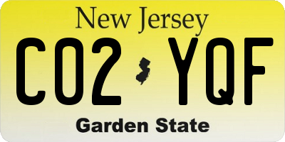 NJ license plate C02YQF