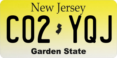 NJ license plate C02YQJ