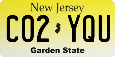 NJ license plate C02YQU