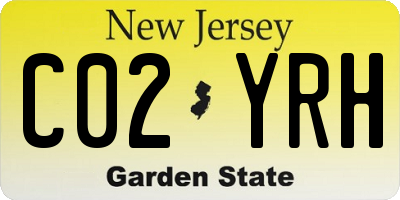 NJ license plate C02YRH