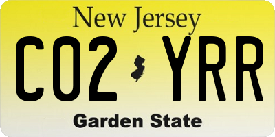 NJ license plate C02YRR