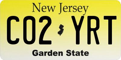 NJ license plate C02YRT