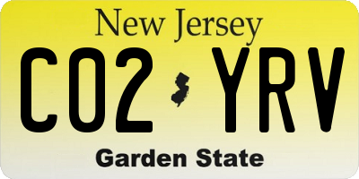 NJ license plate C02YRV