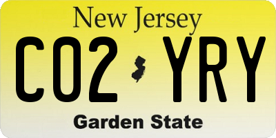NJ license plate C02YRY