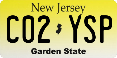 NJ license plate C02YSP