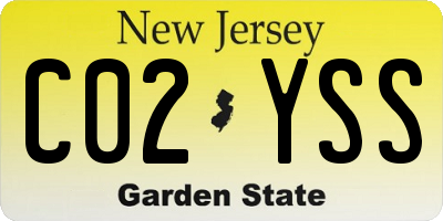 NJ license plate C02YSS