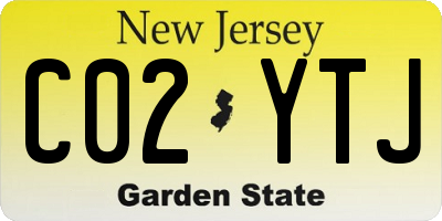 NJ license plate C02YTJ