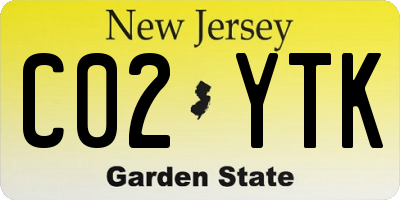 NJ license plate C02YTK