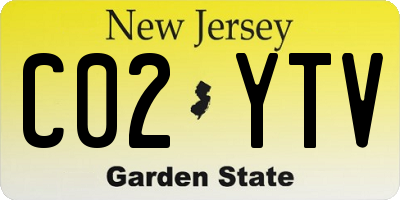 NJ license plate C02YTV