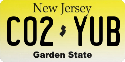 NJ license plate C02YUB