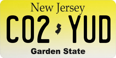 NJ license plate C02YUD