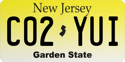 NJ license plate C02YUI