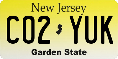 NJ license plate C02YUK