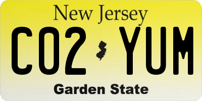 NJ license plate C02YUM