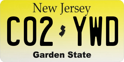 NJ license plate C02YWD