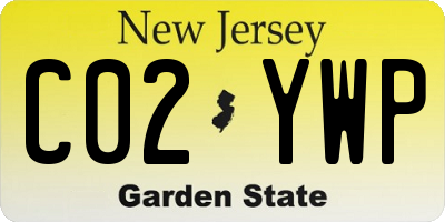 NJ license plate C02YWP