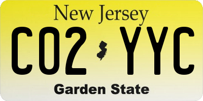 NJ license plate C02YYC