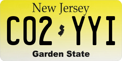 NJ license plate C02YYI