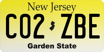 NJ license plate C02ZBE
