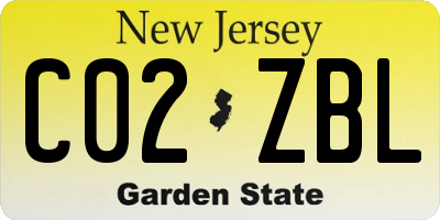 NJ license plate C02ZBL