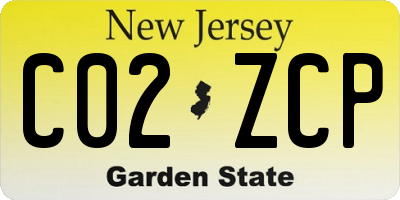 NJ license plate C02ZCP