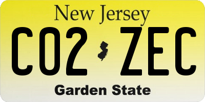 NJ license plate C02ZEC