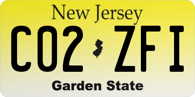 NJ license plate C02ZFI