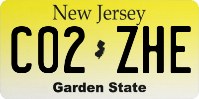 NJ license plate C02ZHE