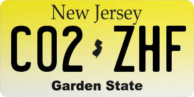 NJ license plate C02ZHF