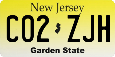 NJ license plate C02ZJH